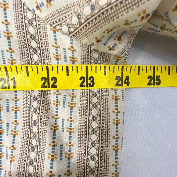 Vintage Alexander's Button Up Shirt Big Collar Brown Stripe Sanforized Mens 16.5 - Picture 6 of 8